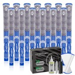 KINGRASP Premium Rubber Golf Grips 13 Pack, Anti-SlipSuper Stability,Cord Rubber, Golf Club Grips,Standard/Mid Size/Oversize, 13 Grips with All Kits