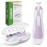 haakaa Baby Nail Trimmer Electric Baby Nail File Kit with LED Light, Baby Nail Clippers for Newborn/Infants/Adults Toenails and Fingernails, 6 Replacement Heads & Storage Case, Lavender