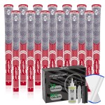 KINGRASP Premium Rubber Golf Grips 13 Pack, Anti-SlipSuper Stability,Cord Rubber, Golf Club Grips,Standard/Mid Size/Oversize, 13 Grips with All Kits