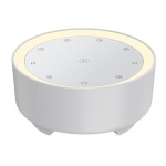 Kipcush White Noise Machine - 20 Soothing Sounds + 2 Customizable Shortcut Buttons, Warm Night Light | USB-Powered Sound Machine for Baby Sleep, 8H Timer, Touch Control for Nursery, Bedroom & Travel