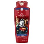 Old Spice Body Wash for Men, Superman: Man of Tomorrow, 3X Defense, 24/7 Shower Fresh with Lasting Scent, Cleansing 2-in-1 Body & Face Wash, Smell Like a Hero, Bright Citrus and Cosmos Scent, 24 oz