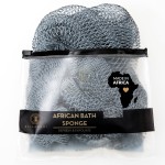 BELLANOMI African Exfoliating Net Sponge, Authentic, Ethically sourced from Nigeria, 45 inches Long, Back Scrubber for Daily use (Slate)