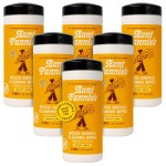 Aunt Fannie\'s Wood Surface Cleaning Wipes, Multipurpose Wood Surface Cleaner for Cabinets, Furniture, and Floors, Lemon Scent, 35 Count (Pack of 6)