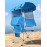 Docusvect Beach Chair with Canopy Shade, Folding Camping Chair with Canopy with Cup Holder, Side Pocket for Camp, Beach, Tailgates, Fishing - Support 330 LBS