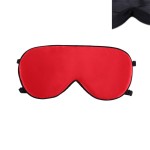 ALASKA BEAR Sleep Mask 2 Straps, Mulberry Silk, Twin Thin Elastic Bands Stay Put All Night, Super-Smooth Slim Eye Mask Two Adjustable Head Strings and Nose Baffle(Red)