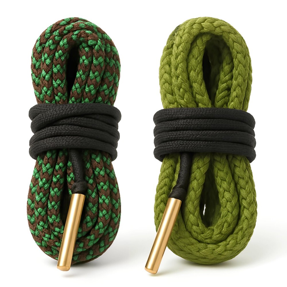 Ultimate Rifle Build Gun Snake - Reusable and Compact Gun Cleaning Rope - 2-Pack (.223, .22, 5.56mm and 9mm, .357, .380, .38cal)