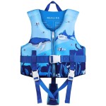 REALIKE Kids Swim Vest Toddler Floaties Adjustable Safety Strap Swimming Aids for Toddlers Children Float Swimsuit, Suitable for Age 2-10 Years/22-88lbs