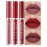 BestLand 3Pcs Matte Liquid Lip Gloss Set - 24H Transfer-Proof, Moisturizing & Non-Sticky I Mauve Pink, Classic Red, Deep Burgundy I Vegan + Cruelty-Free for Daily & Party