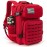 QT&QY 25L Military Tactical Backpacks For Women Survival Army Laser cut Molle Daypack small EDC Bug Out Bag Gym Rucksack With Dual Cup Holders medical Rucksack Red heavy duty backpack