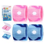 LYJEE Motion Sickness Bands for Kids, Travel Sickness Relief Wristbands, Anti-Nausea Wristbands for Car or Sea Sickness