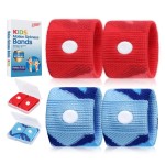 LYJEE Motion Sickness Bands for Kids, Travel Sickness Relief Wristbands, Anti-Nausea Wristbands for Car or Sea Sickness