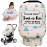 Metplus No Touch Sign Car Seat Cover for Babies, Mom Nursing Covers Breastfeeding Scarf, Multi Use Infant Carseat Canopy for Newborn Carrier/Stroller/Shopping Cart, Baby Shower Gifts for Boy Girl