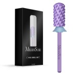 MelodySusie Safety Nail Drill Bits, 3/32\'\' Smooth Round Top Large Barrel Carbide Bits, Suitable for Manicure Pedicure Cuticle Gel Polishing, Beginners Bits, Purple, Series Bit-S, 4XC