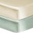 GUNTAIL 2 Pack Satin Soft Crib Sheet for Baby with Sensitive Hair Silky Baby Mattress Sheet Pink and Violet Unisex 52x28in (Satin Brown & Green)