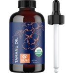 100% Pure Organic Tamanu Oil - Cold Pressed Tamanu Oil Organic for Skin and Hair Care - Virgin Unrefined Non-GMO Vegan & Cruelty Free Skin and Face Moisturizer - Dermatologist-Tested (4 Fl Oz)