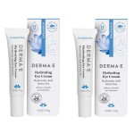 Derma E Hydrating Eye Cream, 0.5 oz | Firming and Lifting, Hyaluronic Acid Treatment, Under Eye and Upper Eyelid Cream, Reduces Puffiness and Appearance of Fine Lines (Pack of 2)