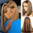 Qangelabeauty 4/27 Ombre Highlight Bob Wig Human Hair 8 inch straight 427 bob wig 13x4 Highlight HD Lace Frontal Bob Wig Human Hair 180% Density Pre Plucked Ombre Short Bob Wigs for Black Women