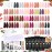 ROSALIND Poly Nail Gel Kit -38 Classic Colors +72 Nail Art Accessories kit Clear Nude Christmas Poly Nails Gel Kit Starter Kit with Mini UV Lamp Slip Solution Basic Tools for Beginners with Everything