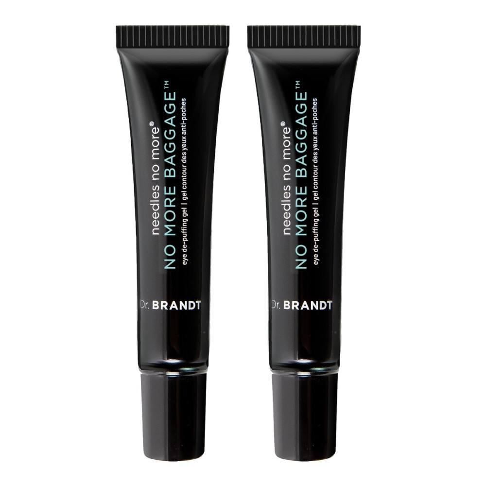 Dr. Brandt Needles No More, No More Baggage - 0.23 oz, Pack of 2 - Minimizes Under-Eye Bags, Puffiness & Dark Circles