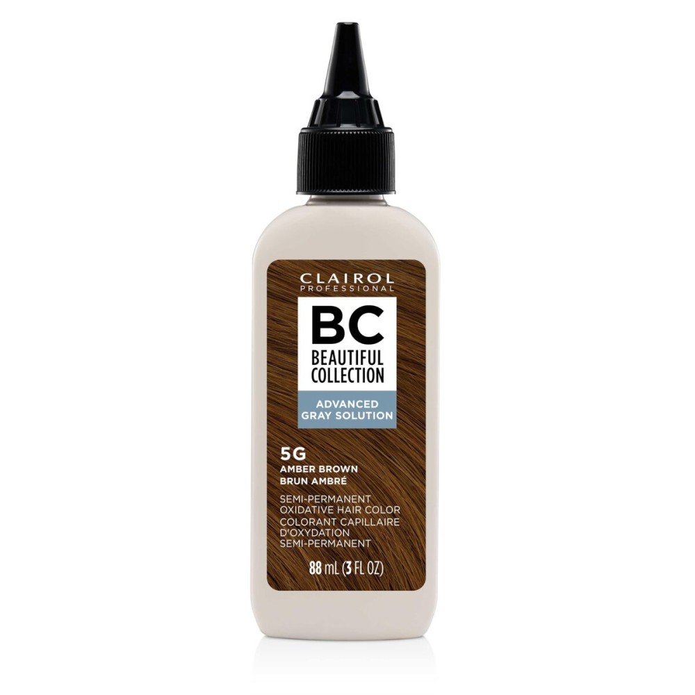Clairol Professional Beautiful Collection Advanced Gray Solutions, 5G Amber Brown, 3 oz.