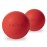 Massage Lacrosse Balls for Myofascial Release,Yoga Deep Tissue Massage,Trigger Point Therapy and Foot Plantar Fasciitis,Muscle Soreness Massager Ball (2Pack,Red)