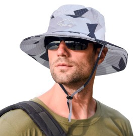 Sun Hats for Men Women Fishing Hat UPF 50+ Breathable Wide Brim Summer UV Protection Hat