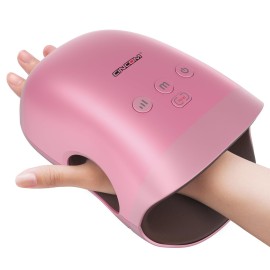 CINCOM Hand Massager - Cordless Hand Massager with Heat and Compression for Arthritis and Carpal Tunnel, Gifts for Women(Rose)