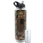 Epic Water Filters Nalgene OG Water Bottle with Filter, USA Made, BPA Free, Removes 99.99% Tap Water Contaminants, Forever Chemicals (Military Support, 48 Ounce)