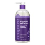 Renpure Moringa & Castor Shampoo, Plant-Based - Curl Enhancing - For Moisturized, Manageable & Smooth Curls - With Castor & Moringa Seed Oil - For Wavy To Curly Hair - 24 Fl Oz