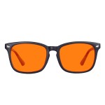 MAXJULI 99.9% Blue Light Blocking,Computer Reading/Gaming/TV/Phones Glasses for Women Men(Orange) 6001