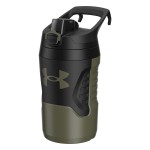 Under Armour 32 oz Insulated Water Bottles - Sports Water Jug with Fence Hook, Leak Resistant for Baseball, Football & More, 32 oz Insulated, Marine OD Green
