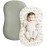Konssy Muslin Baby Lounger Cover 2 Pack, 100% Cotton Newborn Lounger Cover, Soft and Breathable Lounger Slipcover for Boys Girls, Covers Only (Rabbit,Fog Green)