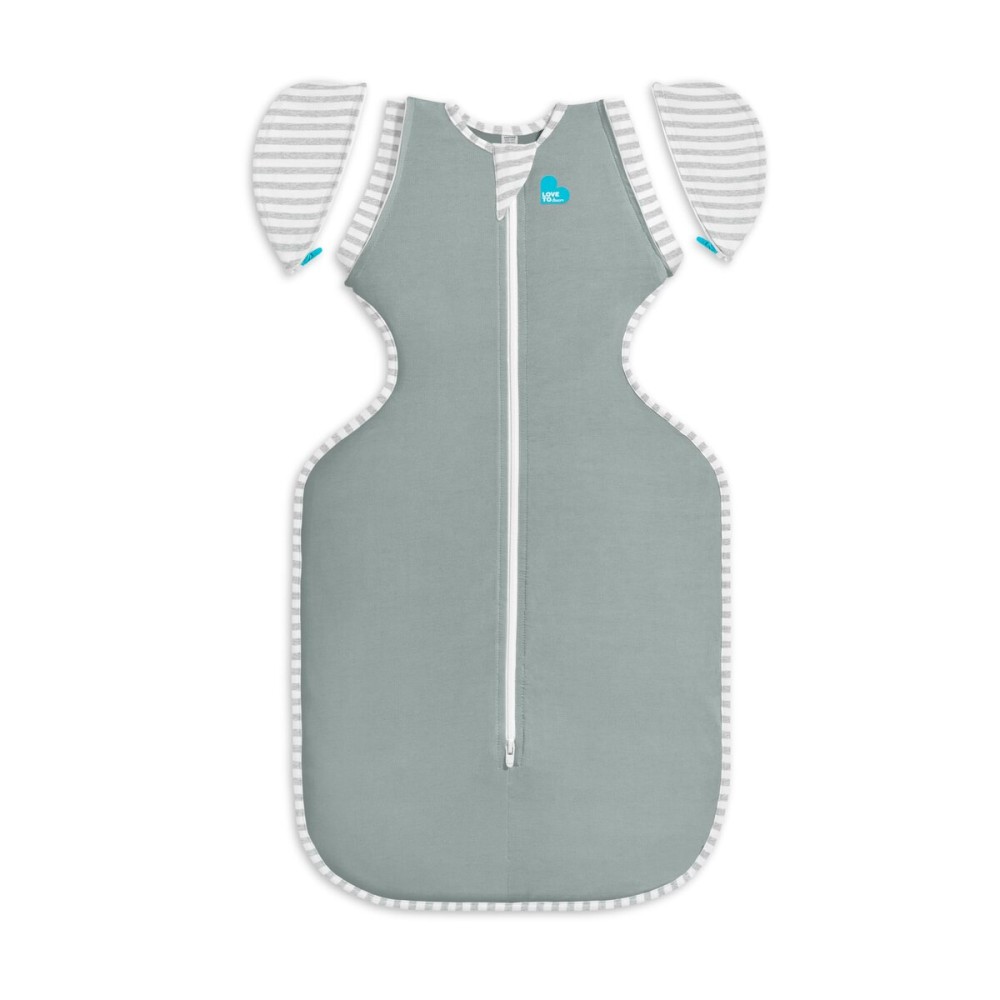 Love to Dream Swaddle Up Transition Swaddle, Patented Zip-Off Wings, Gently Help Baby Transition from Being Swaddled to Arms Free When Showing Signs of Rolling, 1.0 TOG, 13-19 lbs, Deep Olive