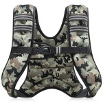 ZELUS Weighted Vest, 6lb/8lb/12lb/16lb/20lb/25lb/30lb Weight Vest for Men Women with Storage Pocket & Reflective Strips for Workout Strength Training Running Muscle Building, Desert Camo (6 lb)