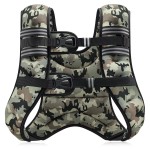 ZELUS Weighted Vest, 6lb/8lb/12lb/16lb/20lb/25lb/30lb Weight Vest for Men Women with Storage Pocket & Reflective Strips for Workout Strength Training Running Muscle Building, Desert Camo (16 lb)