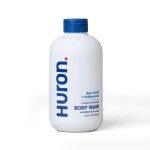 Huron Mens Body Wash - Moisturizing Cleanser with Vitamin E, Coconut Oil & Witch Hazel | Sea Salt Scent | Deodorizes & Helps Reduce Skin Irritation | Vegan, Sulfate-Free, Cruelty-Free - 12.2 fl oz