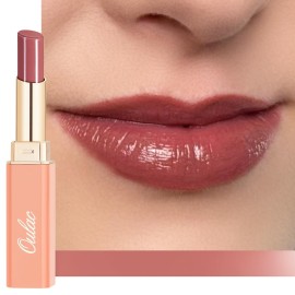 Oulac Shine Red Lipstick for Women, 2 in 1 Glossy Light Red Tinted Lip Balm, Hydrating Lipstick for Dry Lips, Moisture Shine Juicy Finish Vegan 2.2g/0.07oz (17)