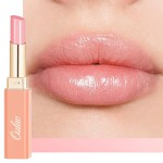 Oulac Shine Pink Lipstick for Women, 2 in 1 Glossy Light Pink Tinted Lip Balm, Hydrating Lipstick for Dry Lips, Moisture Shine Juicy Finish Vegan 2.2g/0.07oz (22)