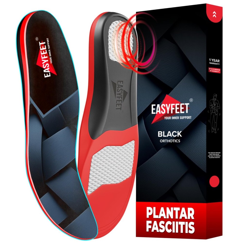 Premium Anti-Fatigue Shoe High Arch Support Insoles Men Women - Plantar Fasciitis Inserts - Orthotic Inserts Shoe Soles Standing All Day - Flat Feet Foot - Work Boot Insoles