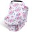 Rquite All-in-1 Car Seat Cover Baby, Carseat Covers for Girl Boy, Stretchy Soft Infant Car Seat Cover, Multi-use Baby Carrier Cover, Car Seat Canopy, Stroller Sun Shade, Nursing Breastfeeding Cover