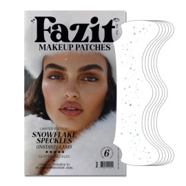 Fazit Makeup Patches - Snowflake Speckles - Glow Up Make-Up Patches - Cute Glitter Makeup Accessories for Women - Cosmetic Glitter for Face