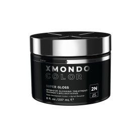 XMONDO Color Soft Black Color Depositing Mask & Semi-Permanent Hair Dye Super Gloss Infused with Bond Boosters for Nourishment, Revitalize & Repair, Vegan Formula, 8 Fl Oz