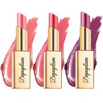 Depuplum Nude Red Pink Lipstick Set for Women Shimmer Tinted Lip Balm Hydrating Moisturizing Lip Gloss Cruelty Free Lip Makeup, DM107/108/109