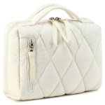 Bluboon Makeup Bag Zipper Pouch Travel Portable Cosmetic Bag Organizer for Women and Girls