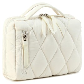 Bluboon Makeup Bag Zipper Pouch Travel Portable Cosmetic Bag Organizer for Women and Girls