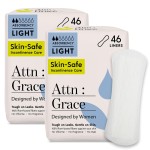 Attn: Grace Panty Liners for Women - 92 Liners - for Light Urinary Incontinence, Bladder Leakage or Postpartum - 100% Breathable & Plant-Based Materials Active Odor Control, Free from Harsh Chemicals