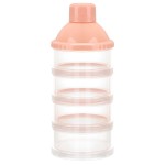 Accmor Formula Dispenser On The Go, 4 Compartments Stackable Formula Container for Travel, Baby Milk Powder Kids Snack Container, BPA Free