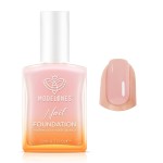 modelones Nail Strengthener Peachy Pink Nail Repair for Damaged Nails Strengthening Polish 15ml Nail Growth and Strengthener Natural Concealer Foundation Nail Care Gifts for Women