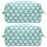 PAZIMIIK Checkered Makeup Bag for Purse Portable Zipper Make Up Pouch Small Cosmetic Case for Travel Accessories (2PCS Arctic Blue)