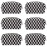PAZIMIIK Checkered Makeup Bag for Purse Portable Zipper Make Up Pouch Small Cosmetic Case for Travel Accessories (6PCS Black)